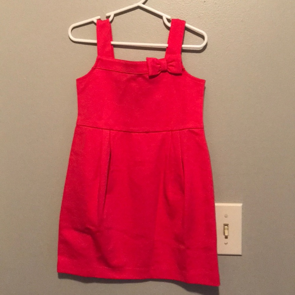 Pink stretchy comfy girls summer dress